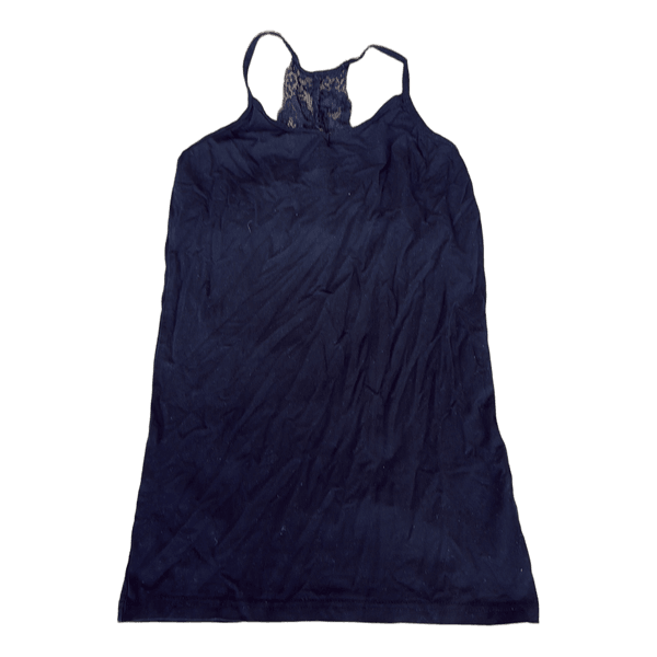 Sort tanktop med blonde