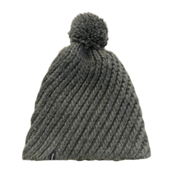 Harmaa pipo pom-pomilla