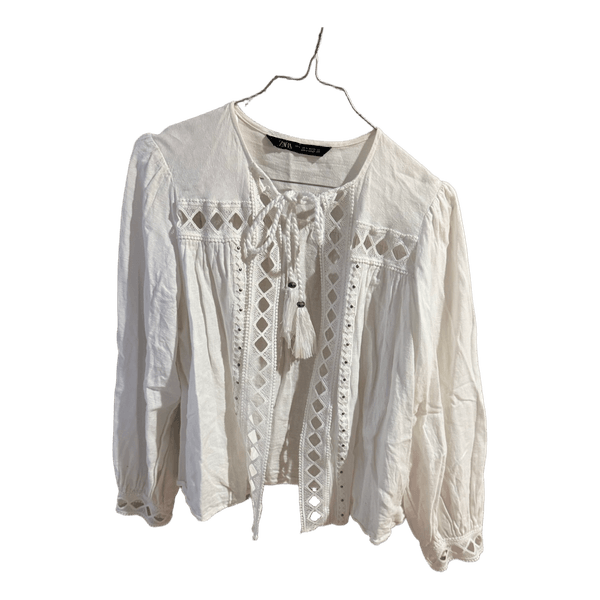 Hvid Zara bluse