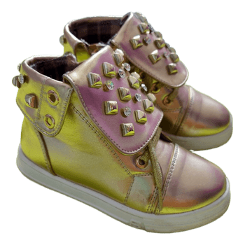 Zelta krāsas bērnu kedas