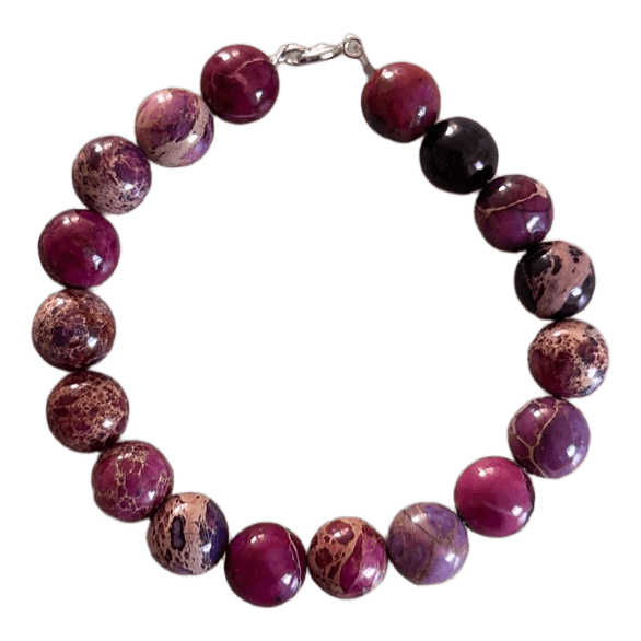 Purple beaded bracelet