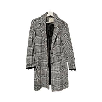 Ruudullinen kevät-syystakki