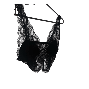 Black lace bralette