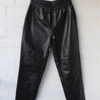 Mango faux leather trousers