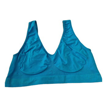 Blue seamless bra