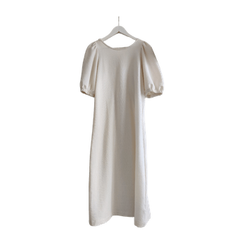 H&M valkoinen midimekko
