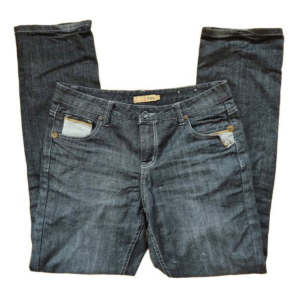 Black denim jeans