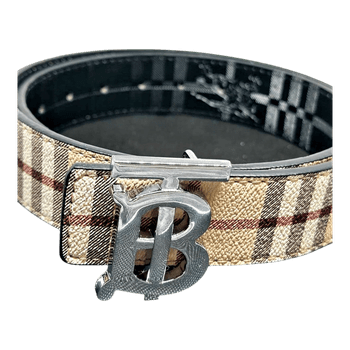 Burberry check belt