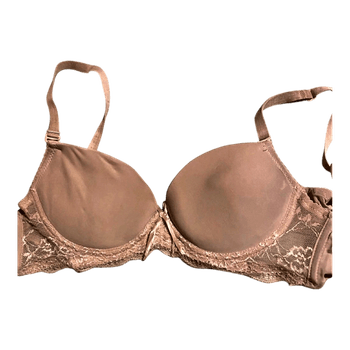 Beige lace bra