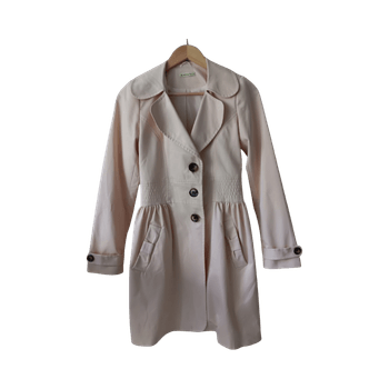 Beige trenssitakki