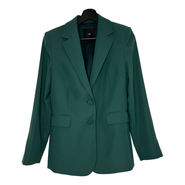 Mango Dark Green Tailored Blazer XS