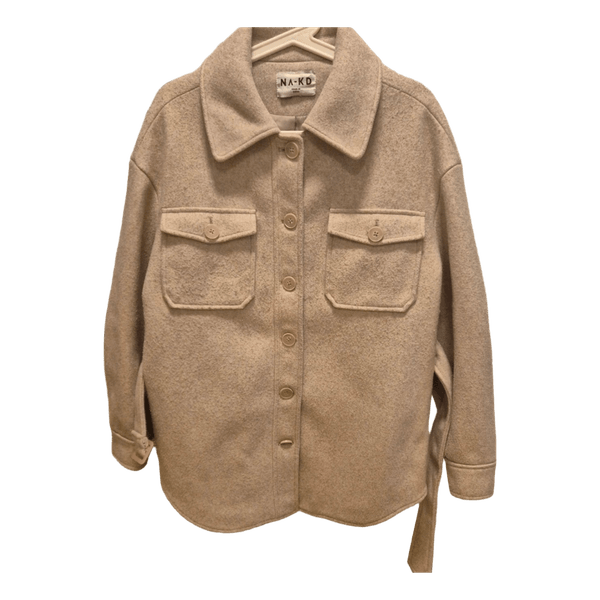 Beige skjortjacka NA-KD