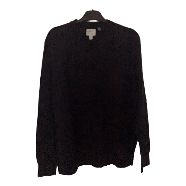 Black wool knit jumper