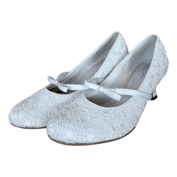 Chantana White Lace Dance Shoes - Size 36
