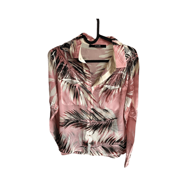 Pink floral shirt