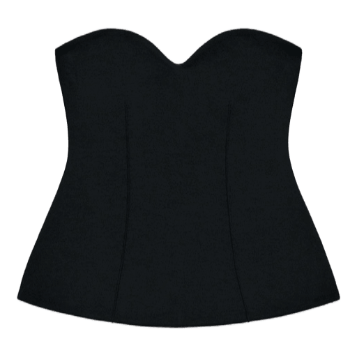 Svart bandeautopp Zara