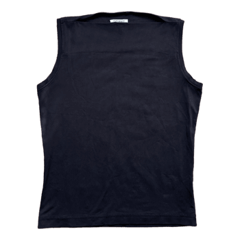 Black sleeveless top