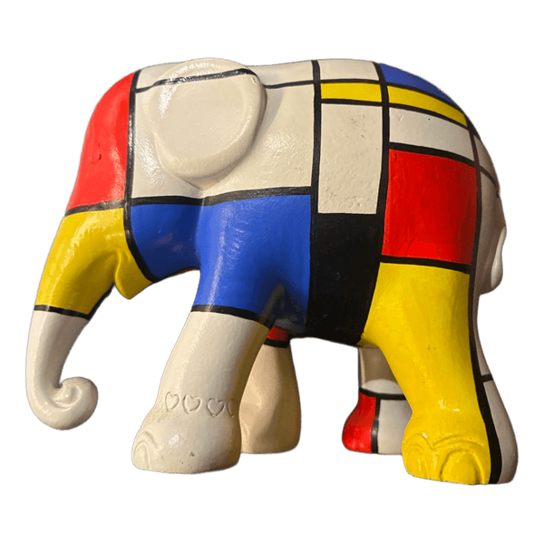 Mondrian elefantfigur