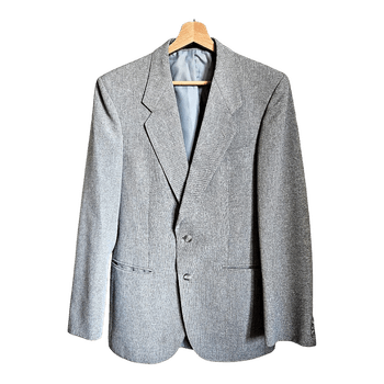 Turo men blazer grey classic vintage business casual minimalist jacket