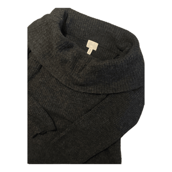 Grey ribbed knit jumper