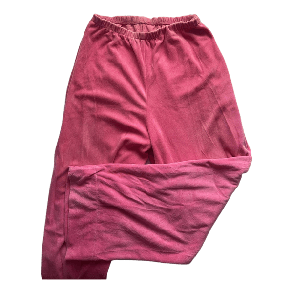 Pink velour lounge pants