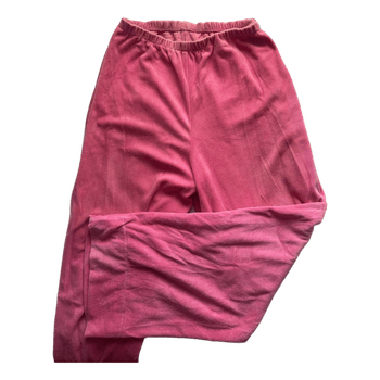 Pink velour lounge pants