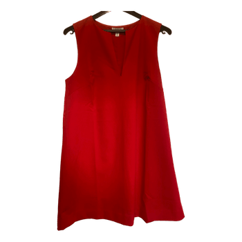 Red sleeveless dress