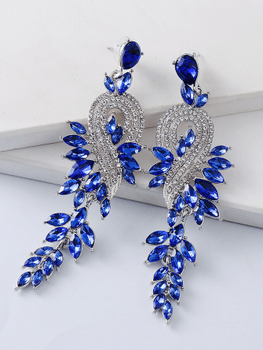 Rhinestone drop earrings