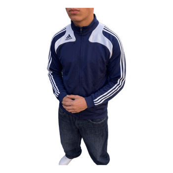 Blaue Adidas Trainingsjacke