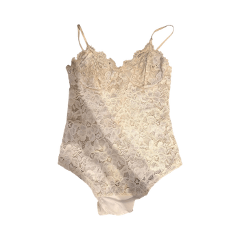 Cream lace bodysuit