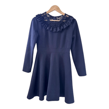 Navy A-line dress