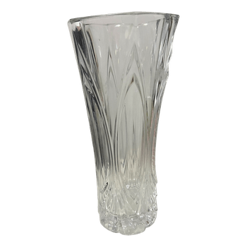 Crystal Clear glass vase 23cm long