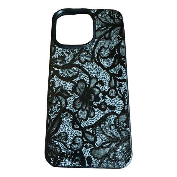 Lace pattern phone case