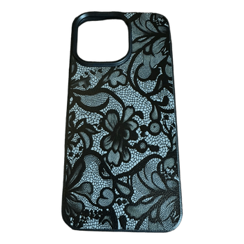 Lace pattern phone case