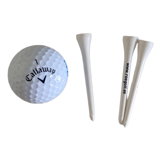 Callaway Supersoft Golf Ball with 3 Plastic Tees