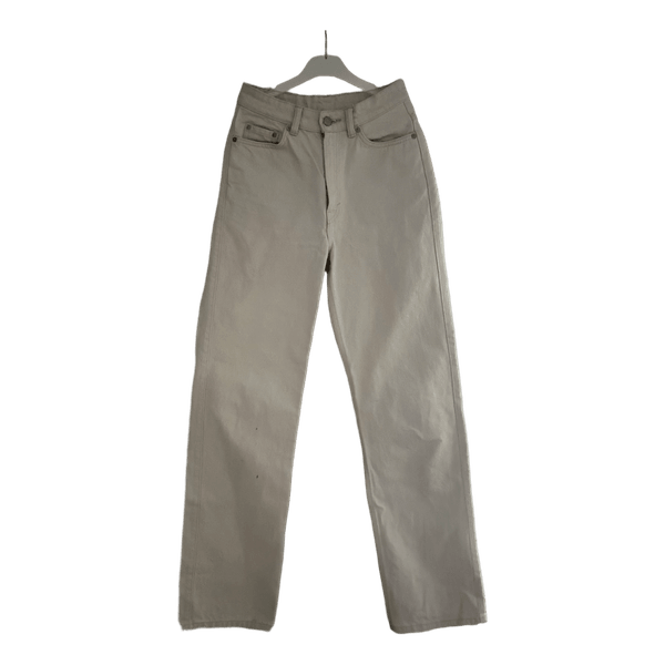 Weekday white straight jeans