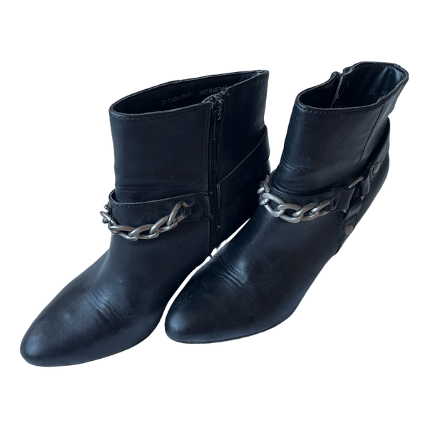 Black ankle boots