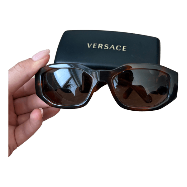 Versace Medusa Biggie tortoiseshell sunglasses