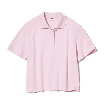 Pink Short Sleeved Polo Shirt