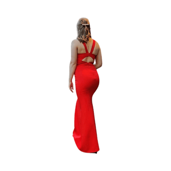 BCBG MAXAZRIA punainen iltapuku