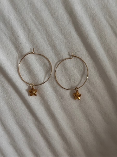 stjerne guld creoler