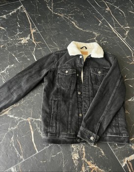 Black denim jacket