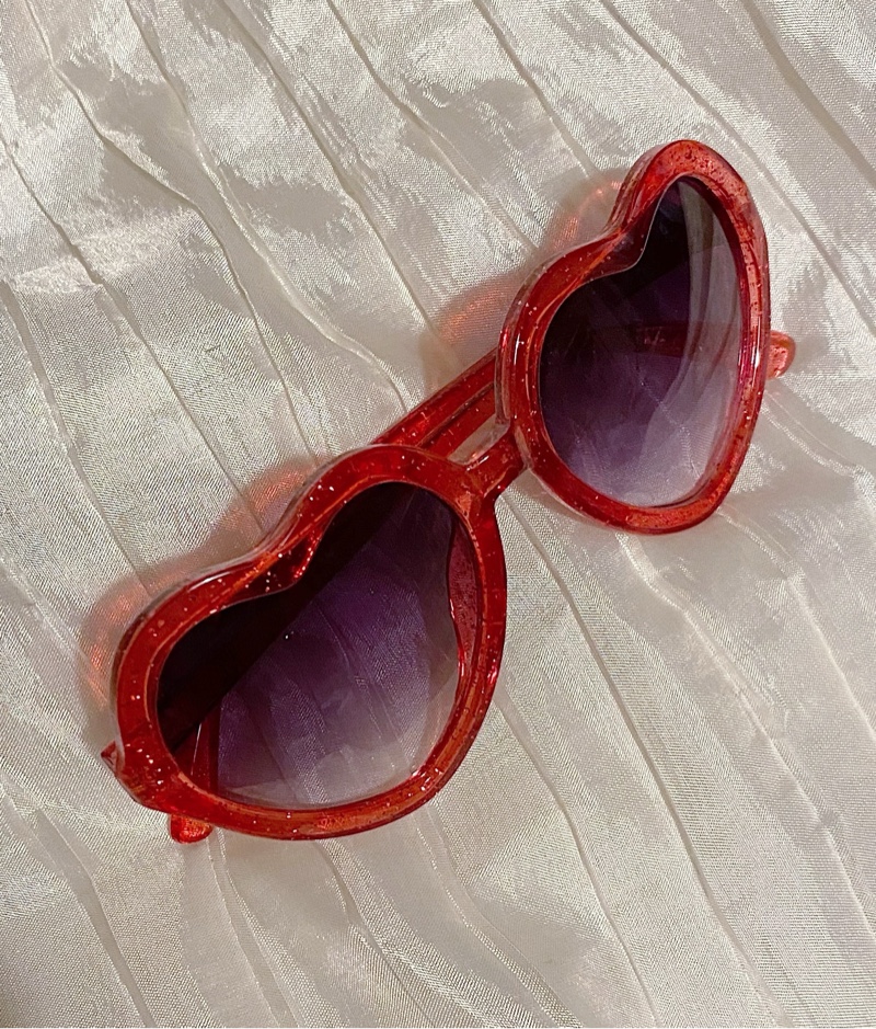 Heart-shaped sunglasses