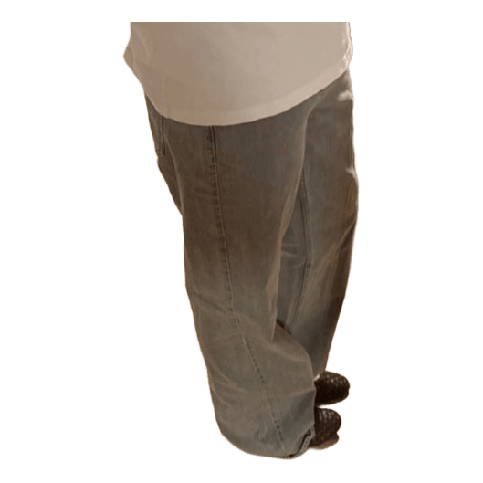 Grå wide leg jeans