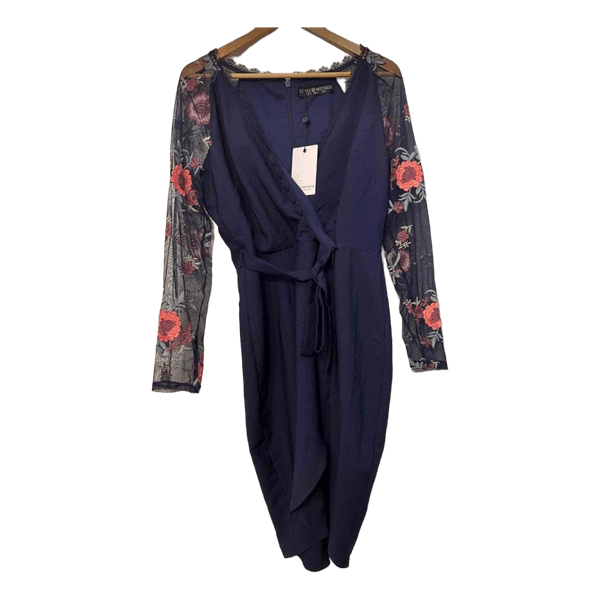 Little Mistress navy floral dress