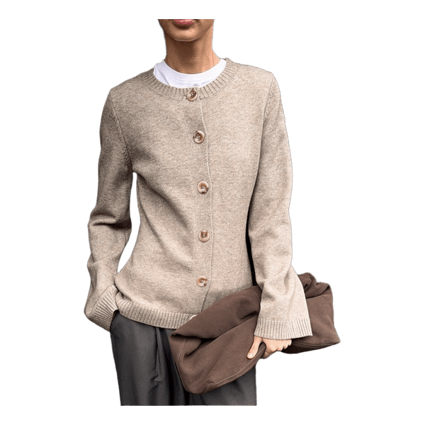 Fitted knitted cardigan