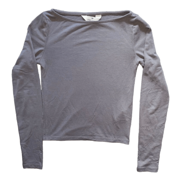 Grey long sleeve top