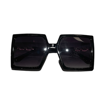Black oversized square sunglasses