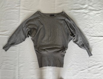 Grey knit sweater