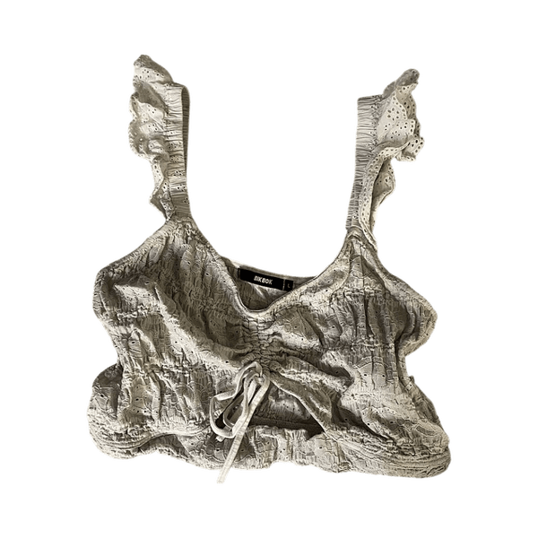 Valkoinen croptop